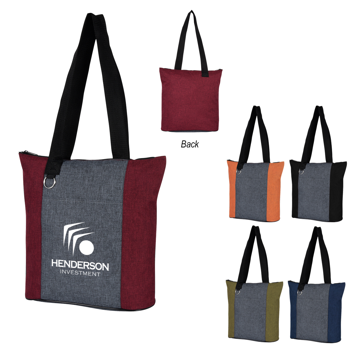 HEATHERED FUN TOTE BAG EverythingBranded USA