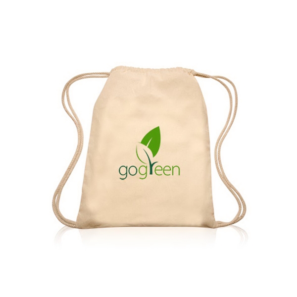 Custom Logo Printed Cotton Drawstring Bags