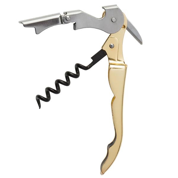 Duo-Lever™Corkscrew, Gold Plated Handle | EverythingBranded USA