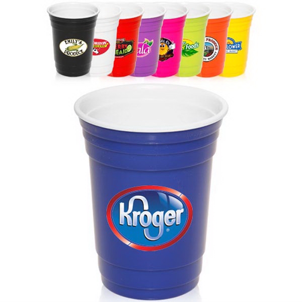 16 oz Plastic Double Wall Party Cup