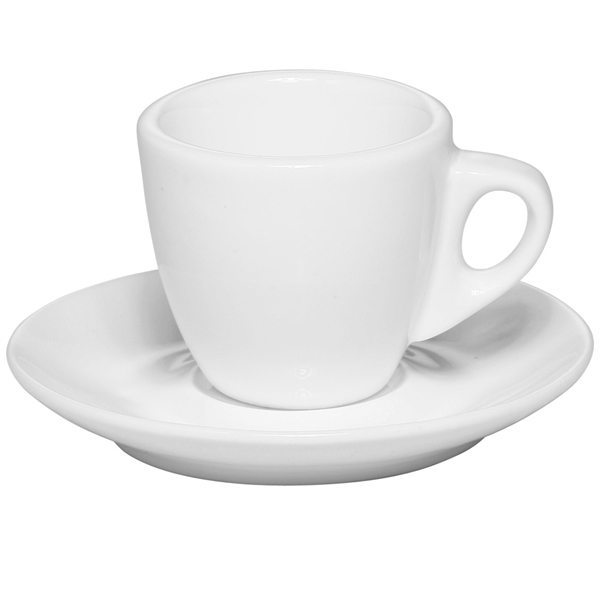 Acopa 2.25 oz. Espresso Cup and Saucer Set - 24/Case - Yahoo Shopping