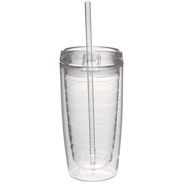 16 oz Skinny Double Wall Acrylic Tumbler with Lid and Straw - Bling Your  Things - Rhinestones