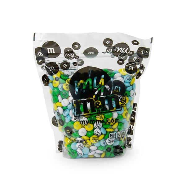 NC Custom: 2lb Bulk Bag Color Personalized M&M'S  ®. Supplied  By: Chocolate Inn