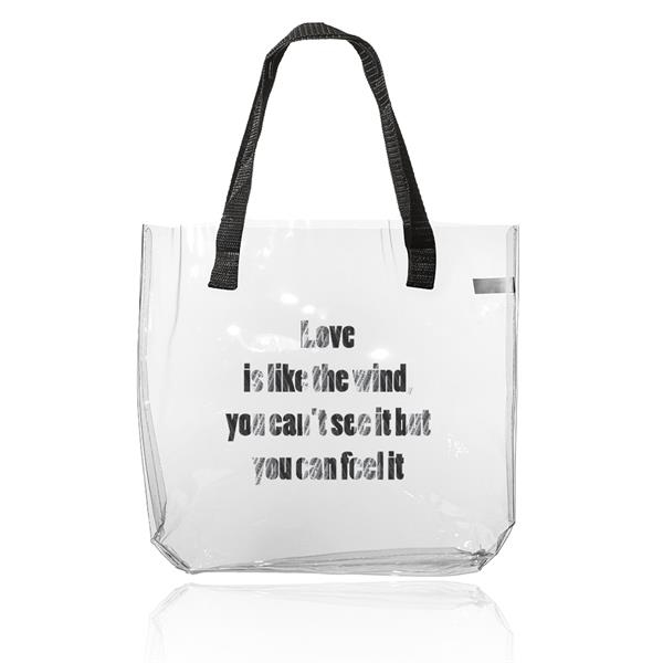 Clear PVC Tote Bag  EverythingBranded USA