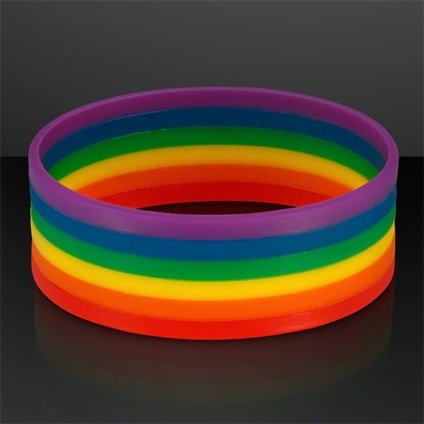 rainbow plastic bracelets