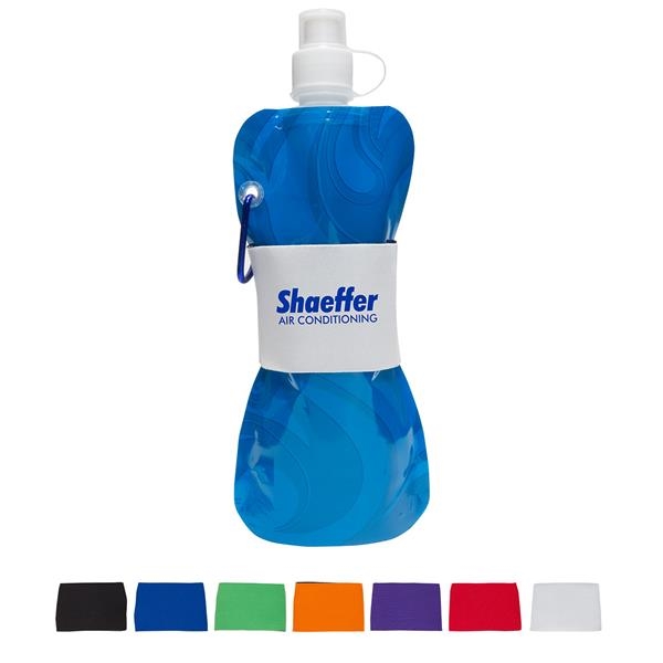 Comfort grip flex 16 oz water bottle with neoprene waist sleeve