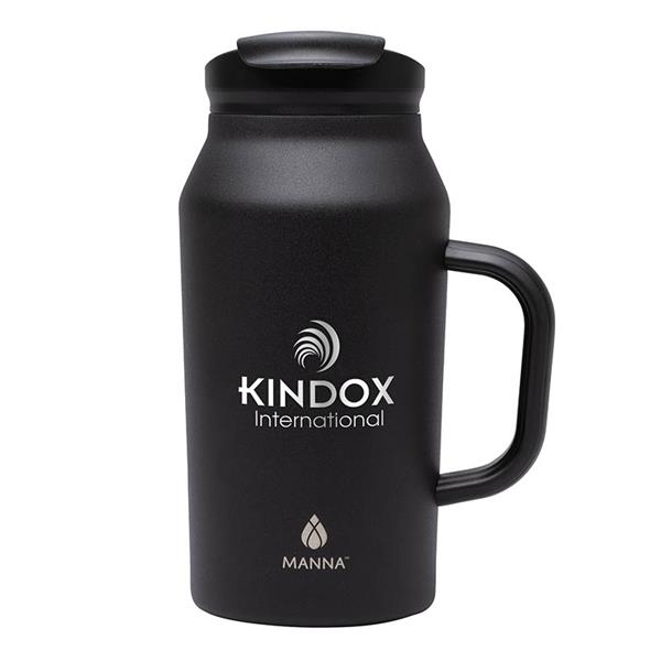 Manna (TM) Thermo 40 Oz Vacuum Insulated Flask with your logo