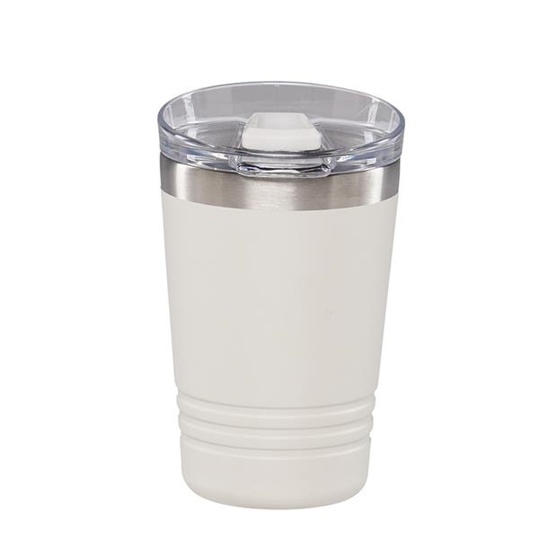 Tumbler, 12-oz Stainless Steel Insulated White E Tumbler - Wildcat  Warehouse at Episcopal Collegiate