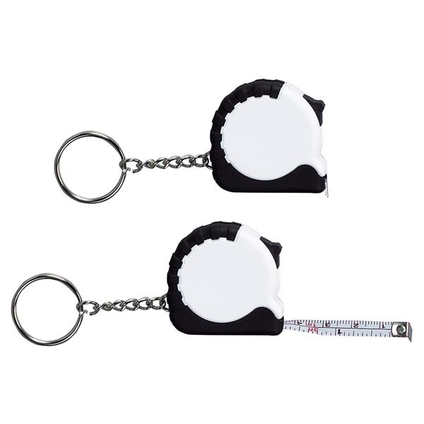 Promotional 3 1/4 Ft. Mini Grip Tape Measure Keychain $1.30