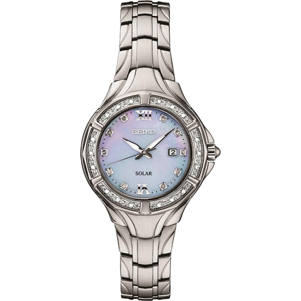 Seiko Women's Diamond Solar Watch EverythingBranded USA