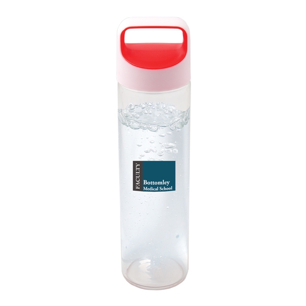 Hesroicy 600ml Water Bottle Good Seal Leakproof Large Capacity Transparent  with Strap Water Storage Food Grade Can Store Pills Water Drinking Bottle