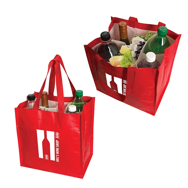 Bring 'er tote bag with bottle compartments