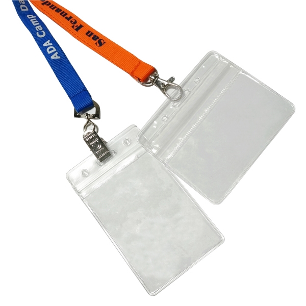 Badge Holder with Lanyard, Anti-Scratch Hard ID Holder, Cute