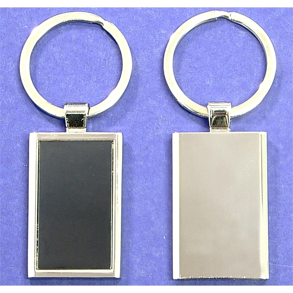 Personalized House Shape Chrome Metal Split Ring Key Holder