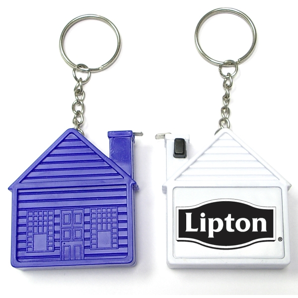 House Shape Tape Measure Keychain