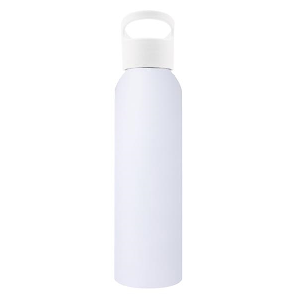 Handled Matte White Water Bottle