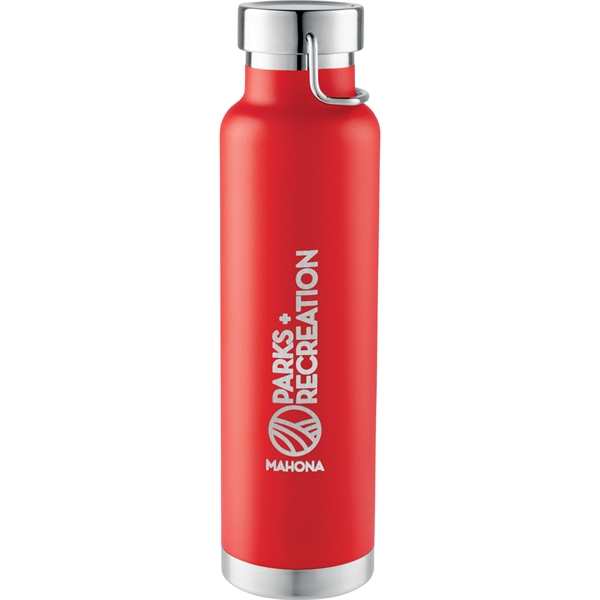 EDDIE BAUER STANLEY Thermos Vacuum Bottle 17oz .5L Red Stainless