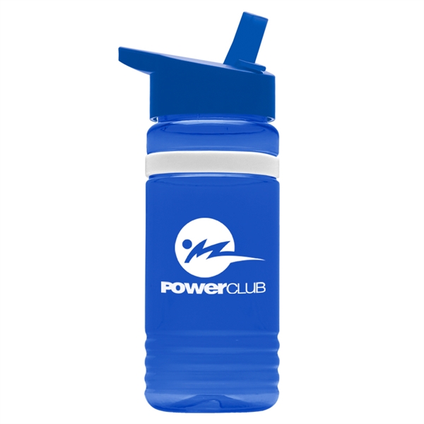 Banded Gripper Bottle With Straw (20 oz) - Water Bottles with Logo -  Q499276 QI