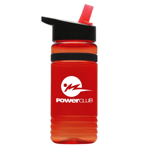 Banded Gripper Bottle With Straw (20 oz) - Water Bottles with Logo -  Q499276 QI