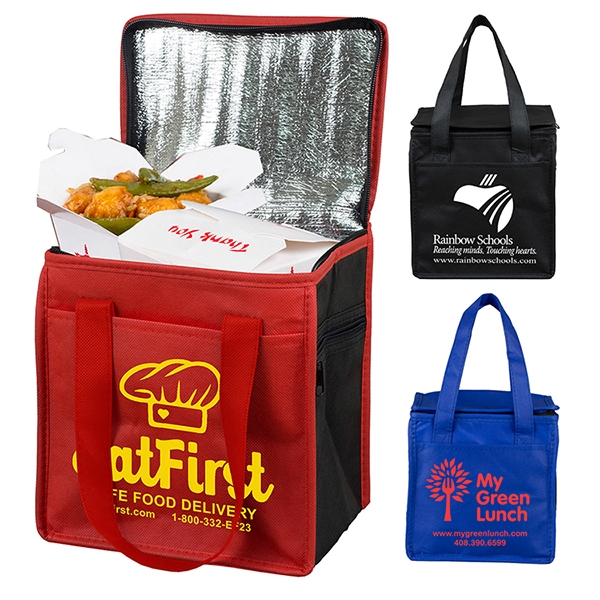 Monogram Lunch Cooler Tote Bag Food Safe Insulated 