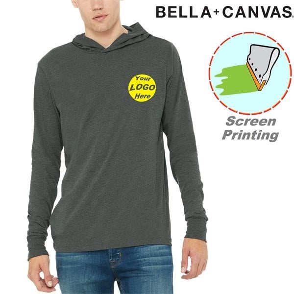 BELLA CANVAS Unisex Jersey Long Sleeve Hoodies 4.2 oz