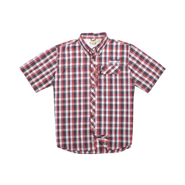 Backpacker Men's Sport Utility Short-Sleeve Plaid Shirt