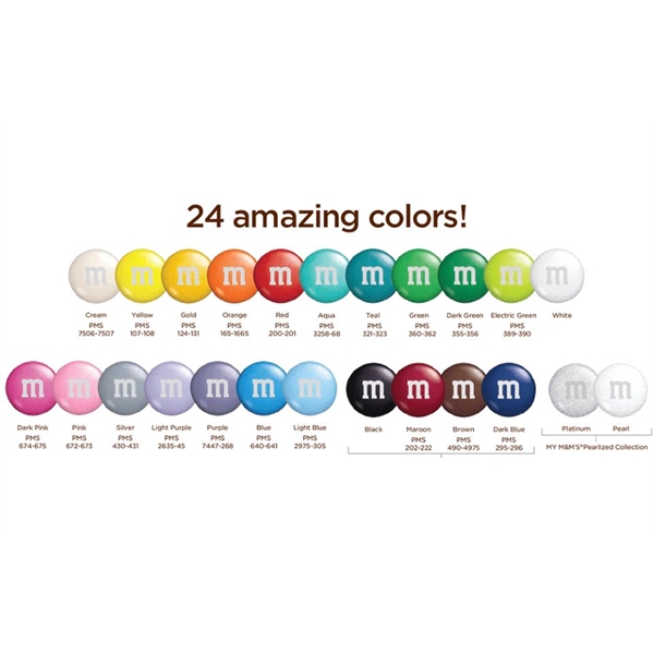 Single Color Custom Printed Pack 1/2oz. Personalized M&M's
