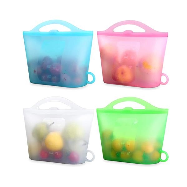 Buy 7 Pack Reusable Silicone Food Bags 3x1,5l & 4x1l - Reusable Silicone  Freezer Bags Dishwasher Safe - Reusable Silicone Freezer Bags - Silicone  Food Storage Bag Online at desertcartINDIA
