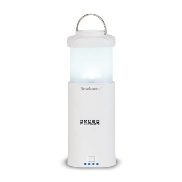 Brookstone R Power Bank Lantern w Flashlight 7800 mAh