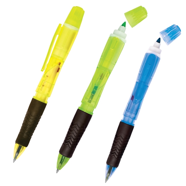 Neon 3-in-1 Custom Stylus Pen & Highlighter Combo