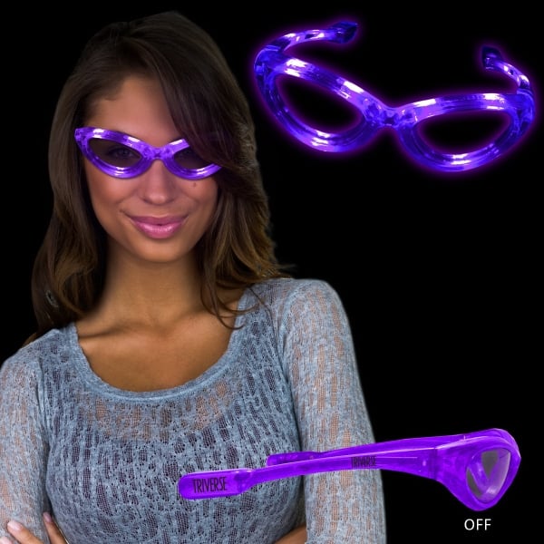 purple light up glasses