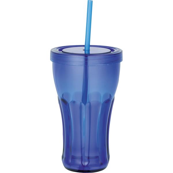 16 oz tumbler w lid - Keep Okoboji Blue