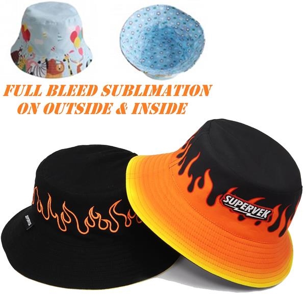 Fire Disco Reversible Bucket hat — STRIPED & SPOTTED