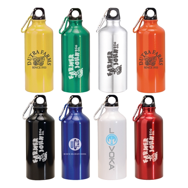 Aluminum Water Bottle with Carabiner – 26 oz.