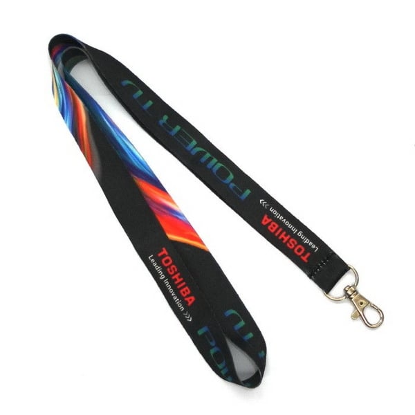 Promotional 3/8 Textured Polyester Multi-Color Sublimation Lanyard $2.98