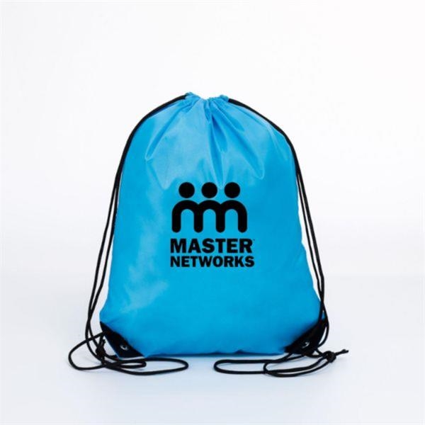 Polyester Custom Waterproof Drawstring Backpacks with Logo