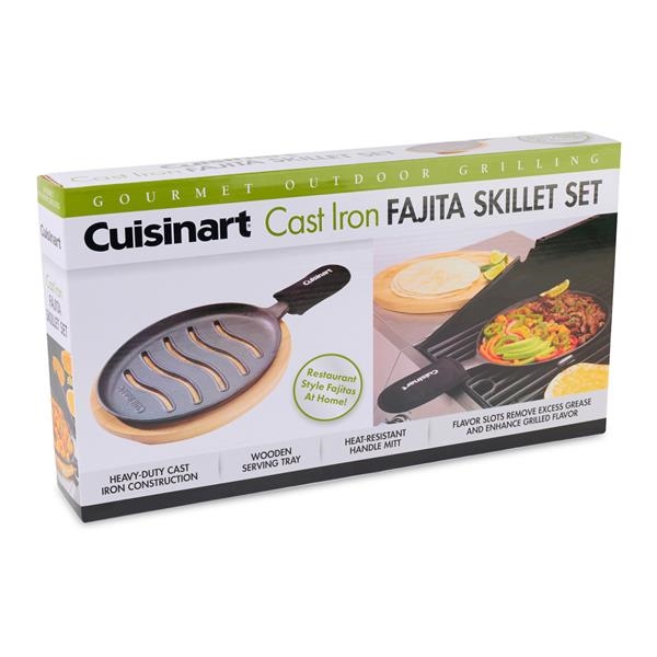 Cuisinart Pre-Seasoned Cast-Iron Grill Fajita Set at Tractor