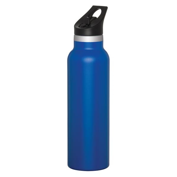 Basics Stainless Steel Insulated Water Bottle with Spout Lid –  30-Ounce, Teal