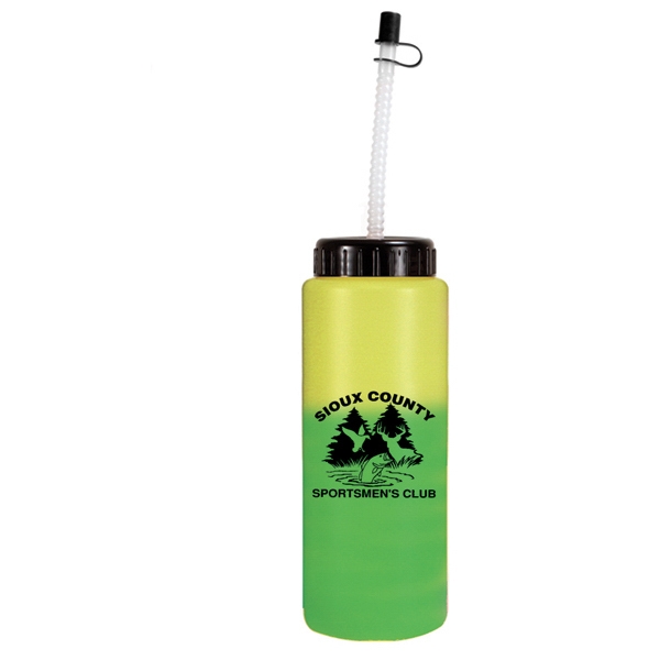 32 oz. Mood Sports Bottle with Flexible Straw - Sample