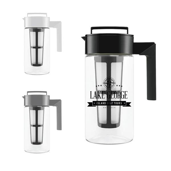 Takeya Patented Deluxe Cold Brew Coffee Maker 2 qt White