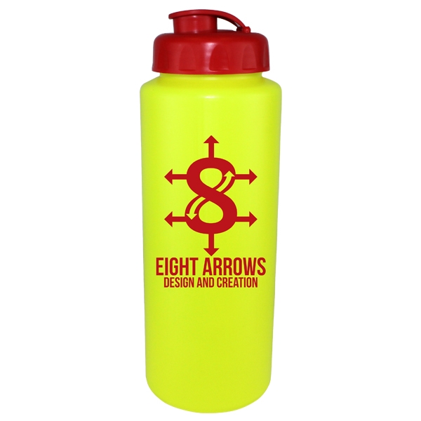 32 oz. sports bottle with flip top cap