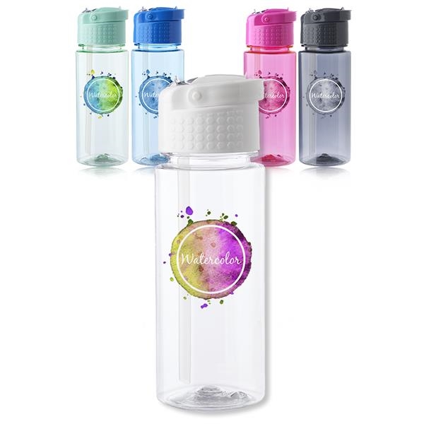 Clear Plastic Large Water Bottle With Carry Handle And Strap On