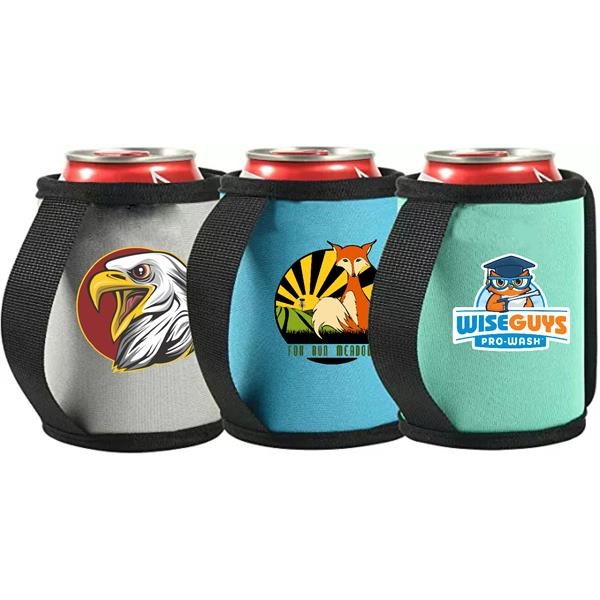 Logo Grip-It Can Coolers (12 Oz., 4)