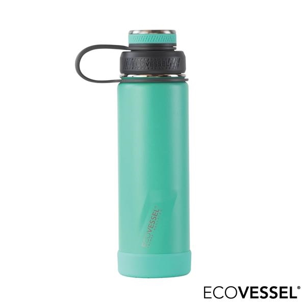 EcoVessel Boulder 20 oz Insulated Water Bottle w/ Strainer Vapor Wave