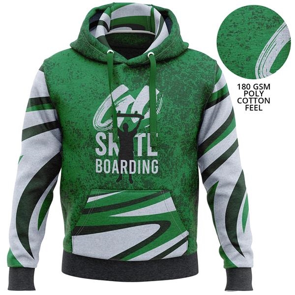 Unisex 180 GSM Jersey Knit Cotton Feel Sublimation Hoodie