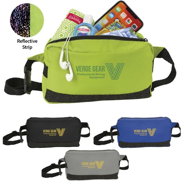 Reflective logo waist pack