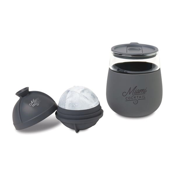 W&P Design W&P Peak Sphere Ice Mold: Charcoal