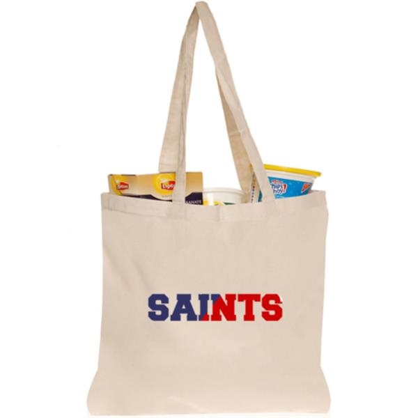 Custom Logo Tote Bags: Natural Canvas Totes (Full Color Print)