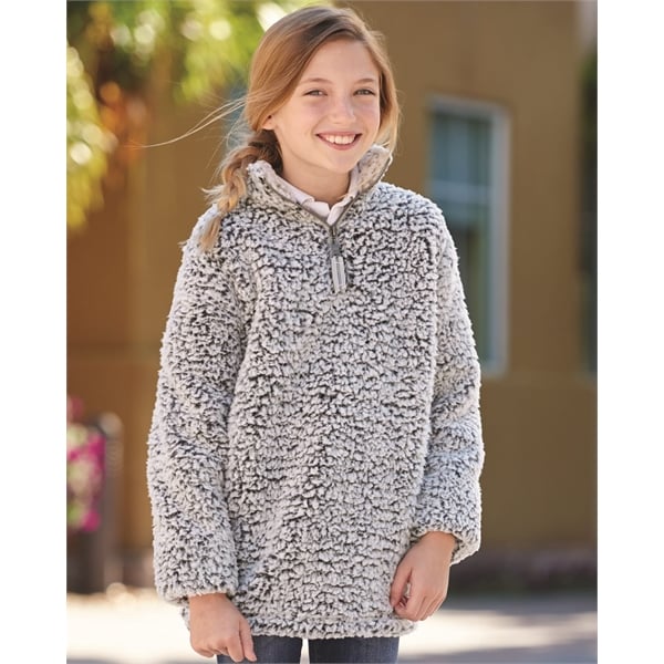 Girls sherpa hotsell quarter zip