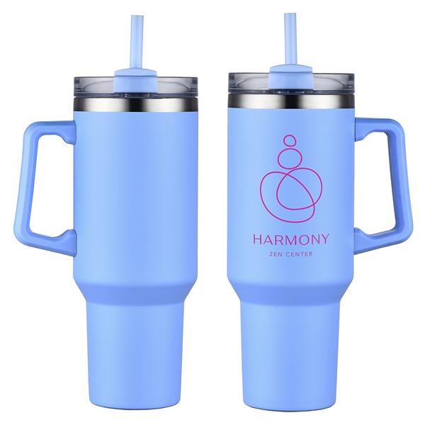 40OZ TRAVEL TUMBLER WITH HANDLE – Walker Boutique